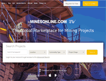 Tablet Screenshot of minesonline.com